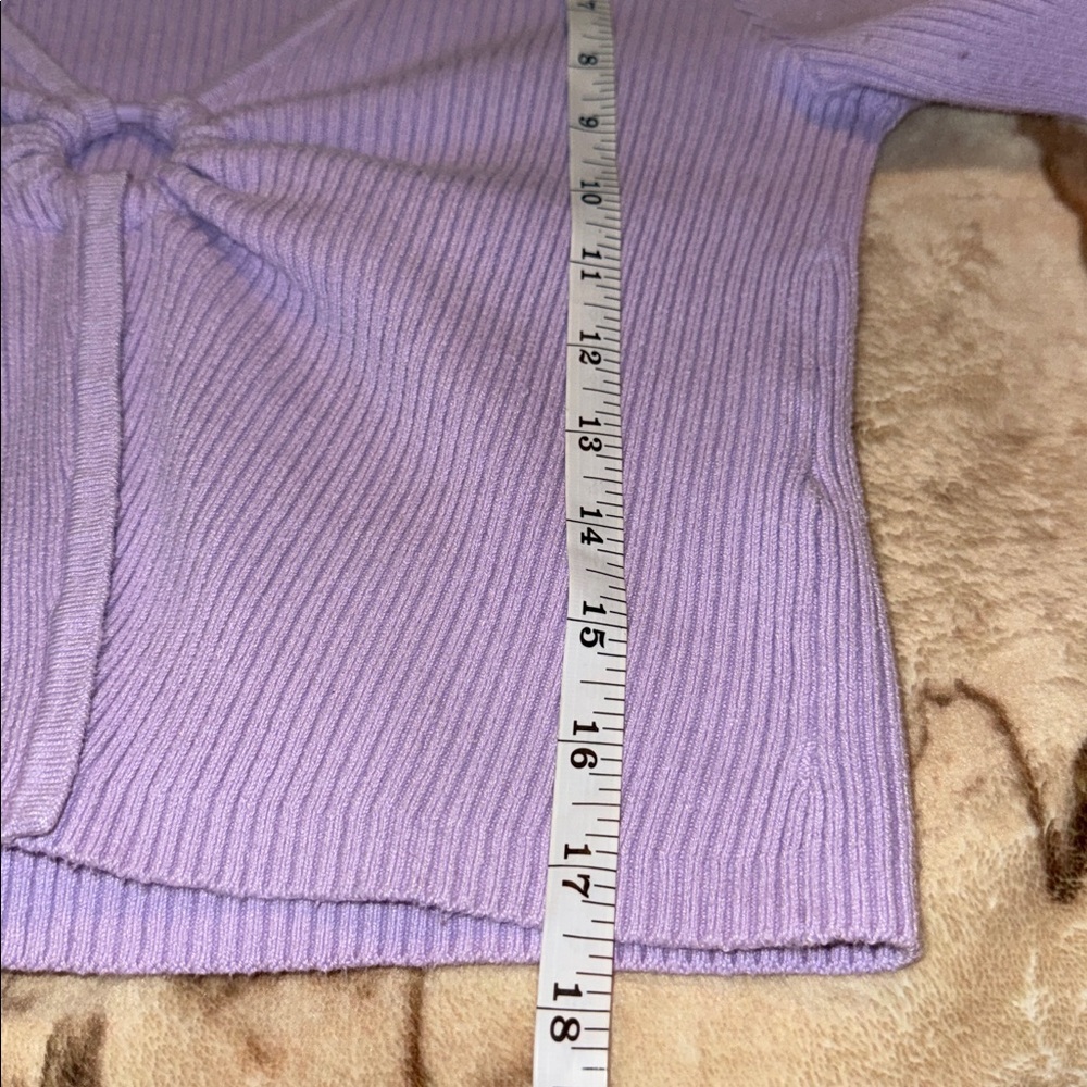 π€AEROPOSTALE LILAC V-NECK CARDIGAN SIZE Mπ€ - Picture 6 of 8